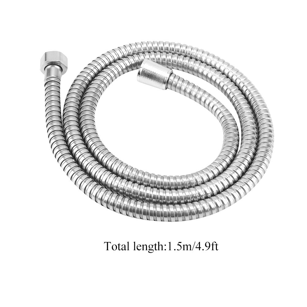 Stainless Steel Flexible Bath Room Shower Head Hose Pipe 1.5M