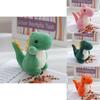 Cute Dinosaur Plush Toy Key Holder Pp Cotton Filled Mini Stuffed Animal For Kids