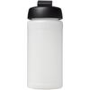 Sports bottle with flip lid, 500 ml Baseline™ "Plus" Transparent