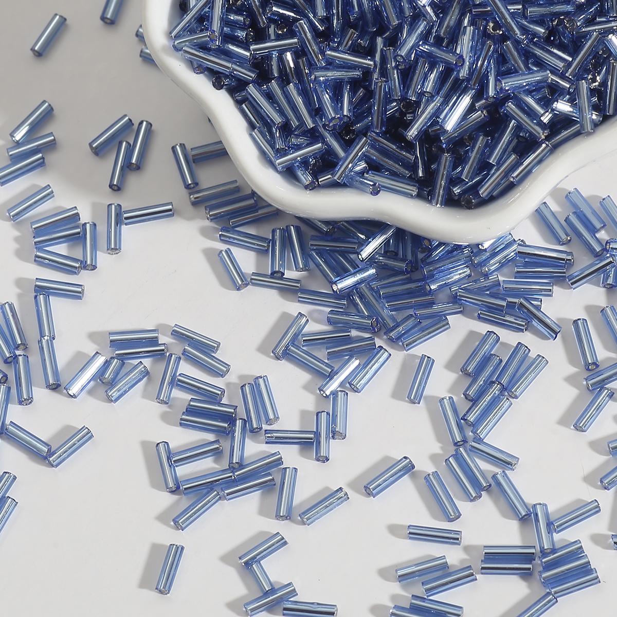 

300/700 шт. Чеські циліндричні скляні бісер-трубочки, європейський бісер для нанизування, розсипний бісер для виготовлення ювелірних виробів своїми руками 2x7mm 300pcs