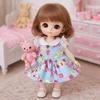16cm Dress Up Fashion Best Gifts Girls Toys Dolls Skirt Suit Doll Clothes
