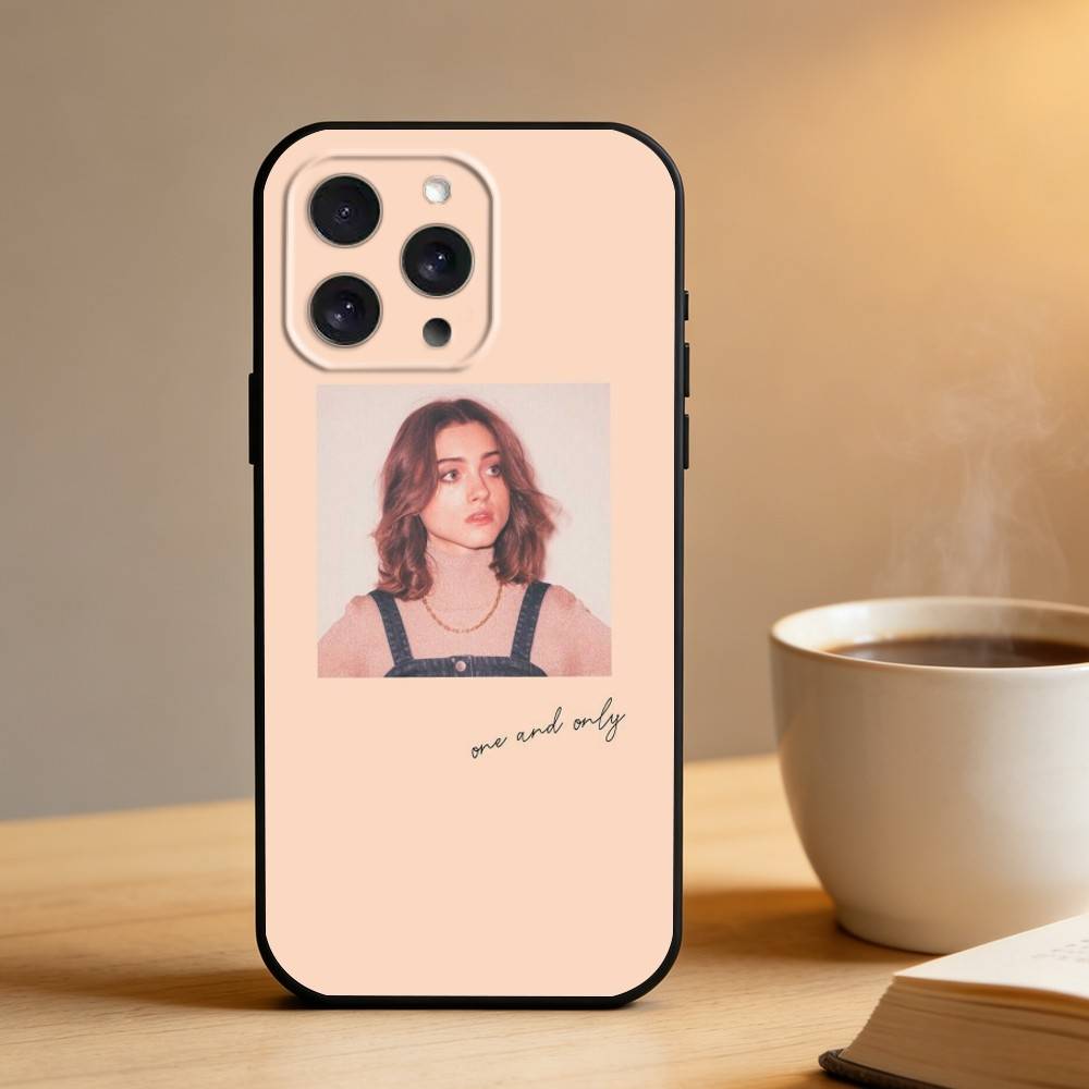 N-Natalia Dyer Phone Case For iPhone 17 16 15 14 13 12 Max Plus Silicone Black Cover
