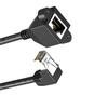 Cat6 Rj45 Extension Cable RJ45 Right Angle Adapter Shielded Connectors for Cat5e Cat5 Networks