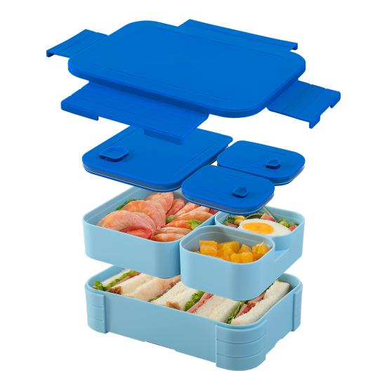 Bento obědový box pro dospělé a děti, nepropustný obal na oběd, vícedílná nádoba na plánování jídla