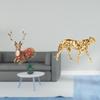 Reindeer Cheetah Statue Elk Sculpture Tabletop Ornament Deer Figurine Gold Animal Decorative