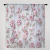 2PCS Digital Print Sheer Curtains, Flower Pearl Pattern, Elegant Light Luxury Style for Living Room Bedroom Window Decor