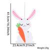 And Whimsical Charming Easter Bunny Hanging Decoration For Celebrations Joyful
