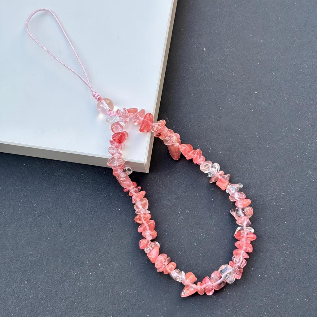 Aventurine Crystal Phone Lanyard – Women's Anti-Lost Tumbled Stone Chain