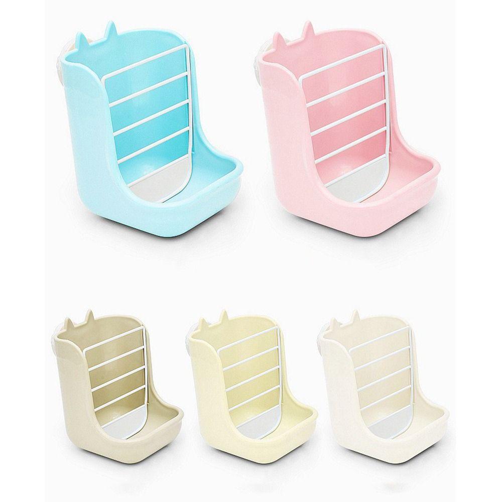 Anti Scratching Rabbit Cage Bowl Fixable 2 in 1 Food Trough Fixed Hay Feeder Holder  Small Animal