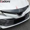 Front Hood Engine Cover Trim For Toyota Camry XV70 LE XLE 2017-  Carbon Fiber Car Upper Racing Grille Strip Accessories