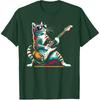 Gitarre Katze Neuheit Rockmusik Band Konzert Lustiges Katzen T-Shirt