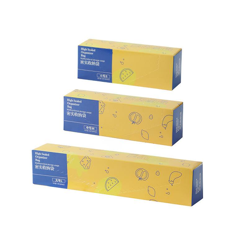  Food Storage Bags Home Use, Freezer Suitable Self Sealing Plastic Bags for Food