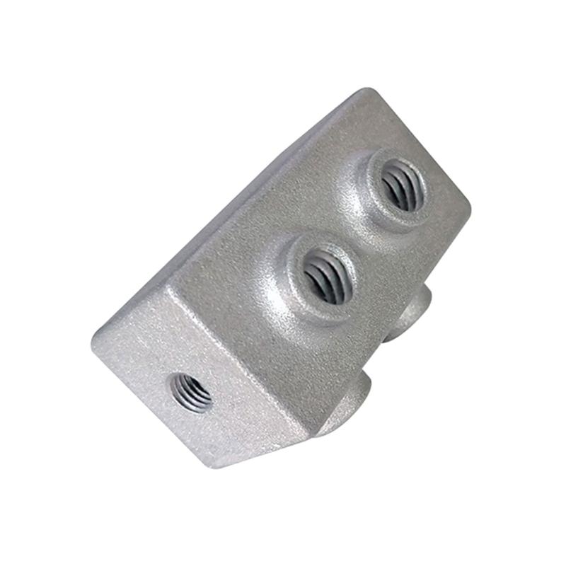 Connettore Rastrelliera di Stoccaggio Giunto Fisso Tubolare Quadrato Raccordo a Gomito a 3 Vie per Montanti di Recinzione e Costruzione di Scaffalature Industriali