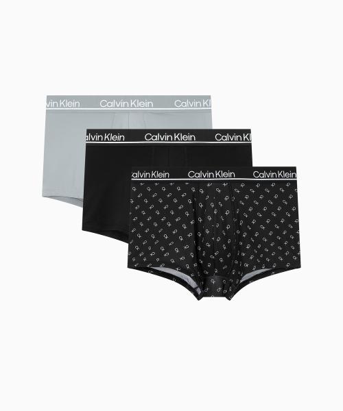 

[CK] Мужские трусы-боксеры CK Micro Plus с низкой посадкой, 3 шт. NP2752OZWL [Доставка из Кореи] 100% Оригинал Black Pattern Grey - S