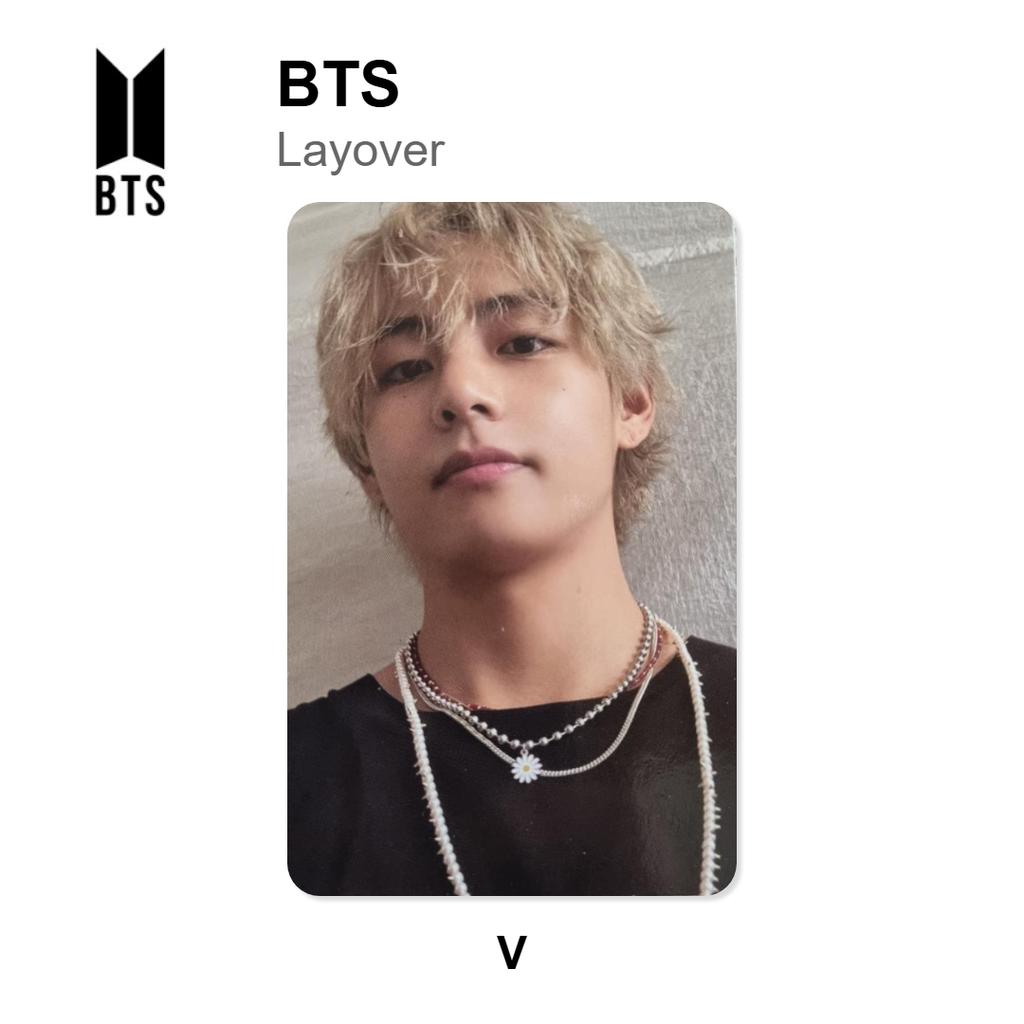 BTS Layover Official Photocard
