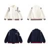 CHANT2nd American Retro Embroidered Baseball Jacket - Women's Spring/Fall Color Block Patchwork