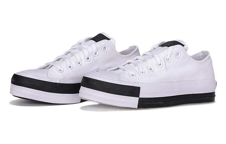Converse Chuck Taylor All Star Black White Sneakers Women's 568656C