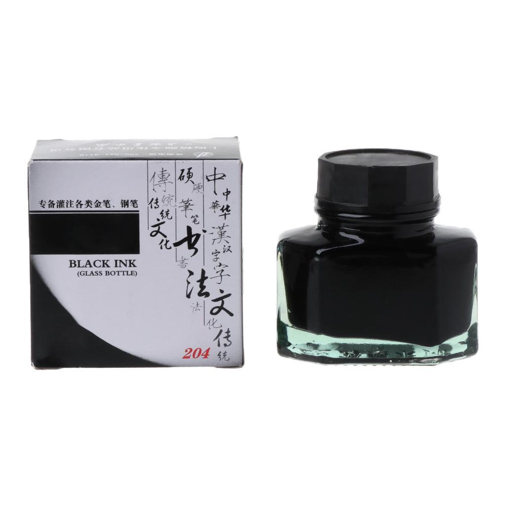 Smooth Writing Gold Fountain Pen Ink Refill Glass Bottled Office School Student Smooth Writing Gold Fountain Pen Ink Refill Glass Bottled Office School Student
