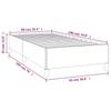 Bed Frame without Mattress Dark Green 90x190 cm Velvet
