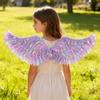 Dětská kostýmní rekvizita Andělská křídla Svítící peříčková křídla Lehká vílí křídla pro Cosplay Vánoční představení A jevištní vystoupení