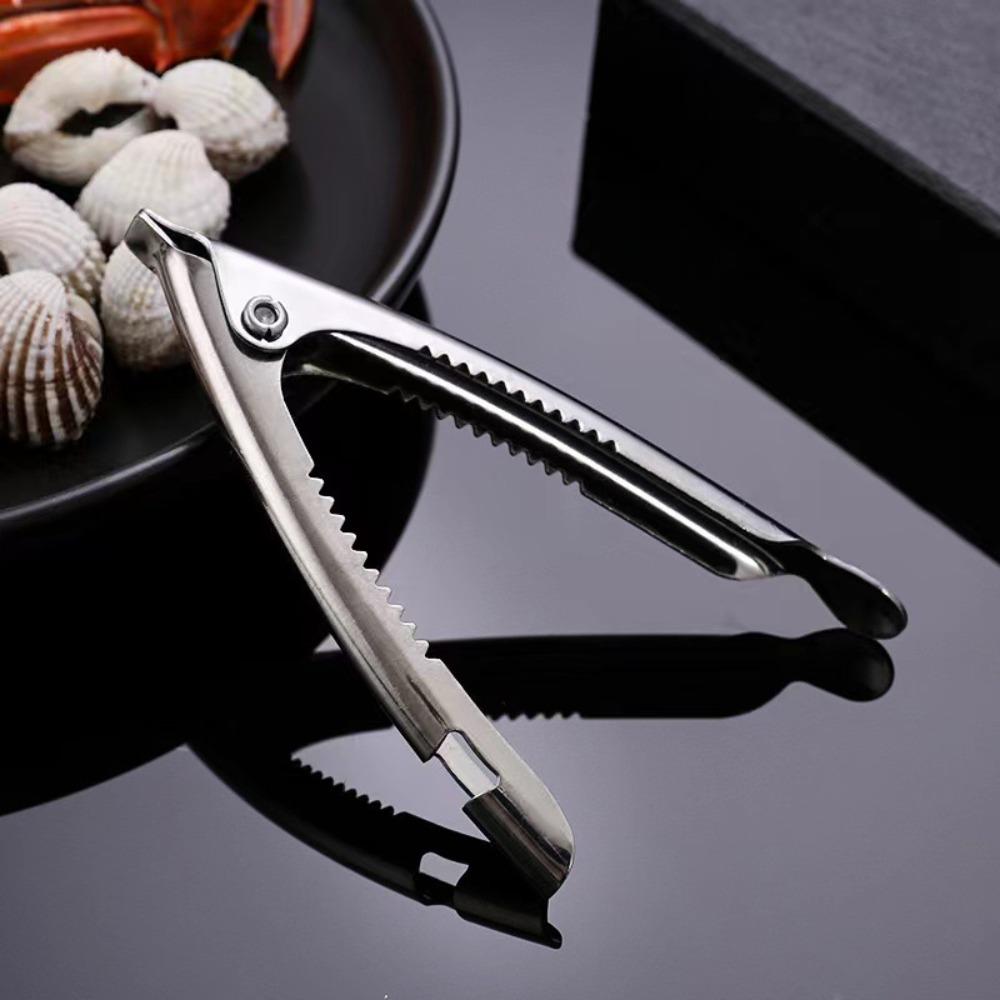 2pcs Stainless Steel Blood Clam Clip Thickened Nuts Pliers Oyster Shell Opening Clamps  Scallop
