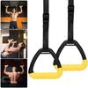 Gymnastic Rings with Adjustable Straps Gym Rings Non-Slip Pull Up Exercise Rings for Home Exercise Workout Fitness Training