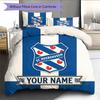 Custom Name SC Heerenveen Pattern Bedding Quilt Set Home Decoration Gift (1 * Duvet Cover + 2 * Pillowcase Without Core)