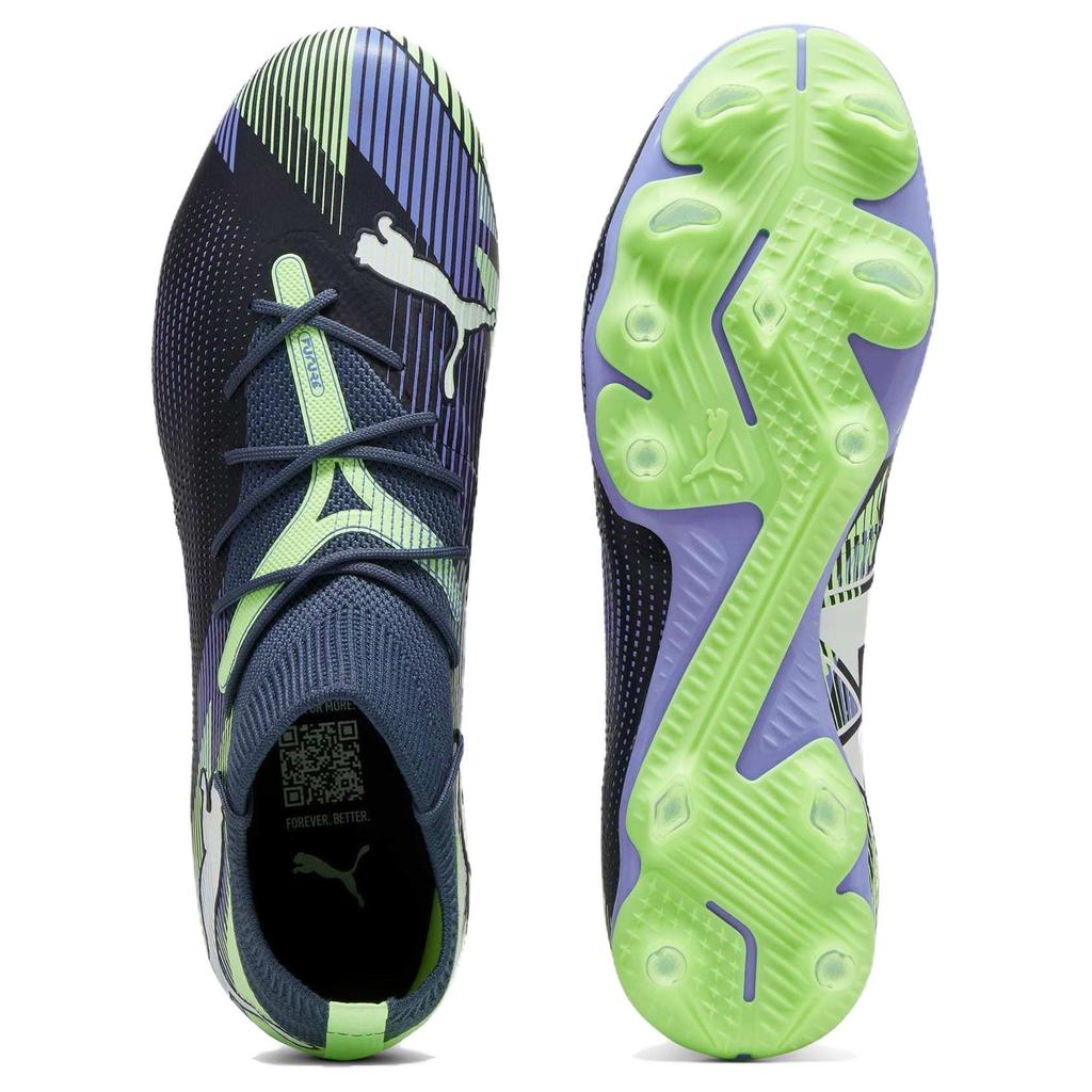 New PUMA FUTURE 7 MATCH Breathable Soccer Shoes Men's Gray Blue 107931-03