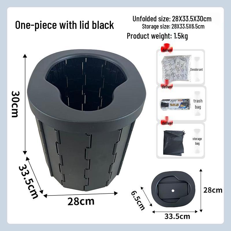 

Foldable Portable Camping Toilet for Women and Children – Odor-Proof with Solidifier