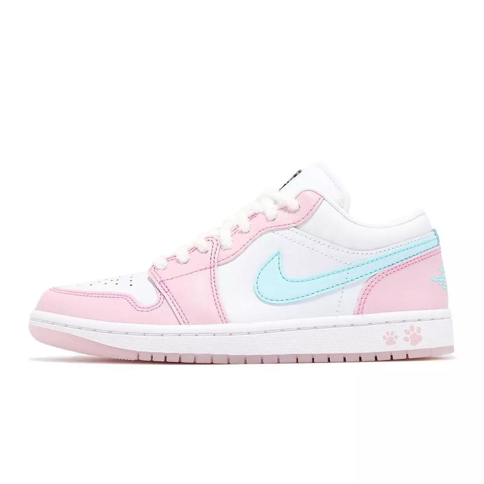 Air Jordan 1 Retro OG Low 'bianco/Rosa/Schiuma/Blu Ghiacciaio' HM3706-141