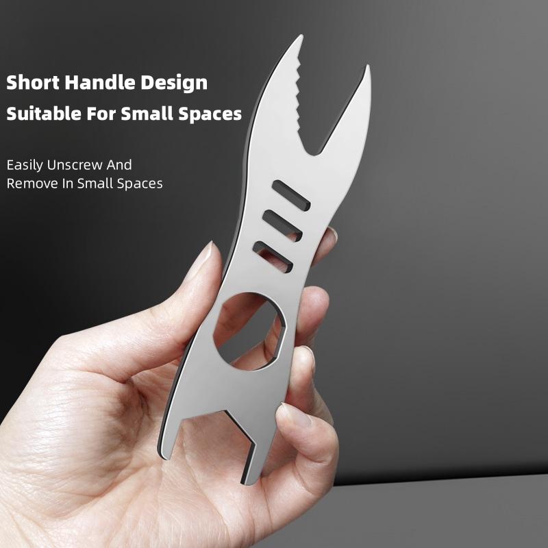 Double Ended Adjustable Wrench 14-17mm 8-10mm Quick Release Combination Wrench Multi-Function Mechanic Tool