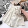 Women's Summer High Waist Drawstring Shorts: Loose, Casual A-line Wide Leg Pants