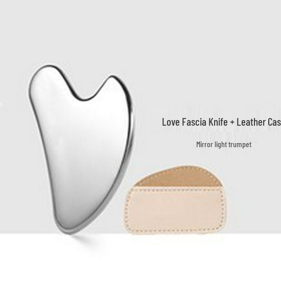 Stainless Steel Gua Sha Heart-Shaped Face & Body Massager