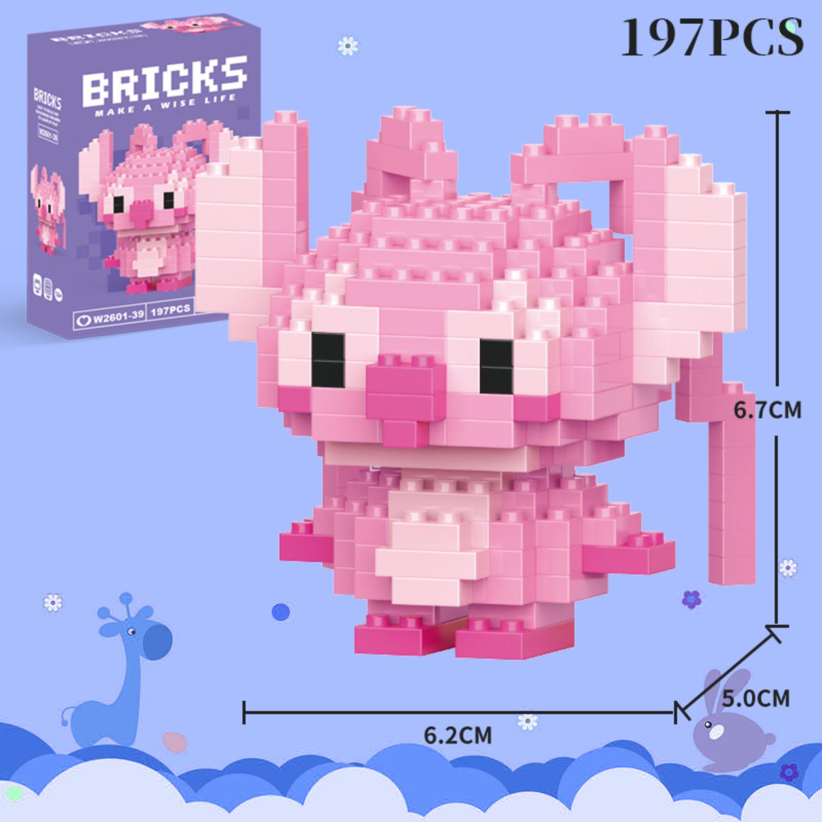 

Children Building Blocks Toy Compatible with Popular Construction Sets Educational Cartoon Figure Puzzle Model Display Set for Kids One Size белый