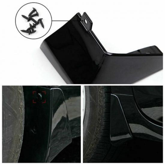Mud Flaps Splash Guards Fender Mudguards For Nissan Altima 2013-18 Painted Black
