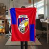 1pz Coperta in Flanella con Stampa FC Viktoria Plzen, Alta qualità per Tutte le Stagioni, Decorazione per la Casa, Calore e Comfort, Perfetta per Regali di Natale