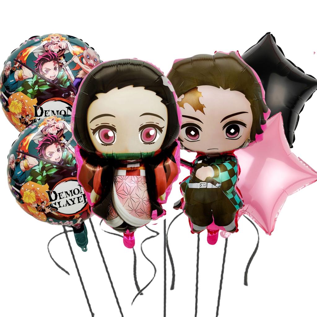 Anime Dämon Geburtstagsparty Dekoration Einweg-Geschirr Teller Tischdecke Becher Serviette Babyparty Kinder Partygeschenke Zubehör