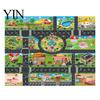 Portable Car Play Mat for Travel 51" X 39" Kids Rug Playroom Classroom, Educational Town City Road Washable Games Traffic Mat, Non Slip Carpet