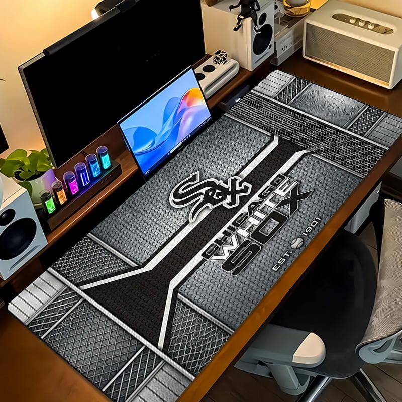 Chicago White Sox Color Mouse Pad Large Gaming Table Cushion Non-slip Laptop Tablet Big Mousepad XXL Mat Mini PC Playmat With Lock edge