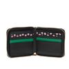 Tsumori Chisato Eponekomesh Bifold Wallet, Black, Round Zipper, Bill Compartment
