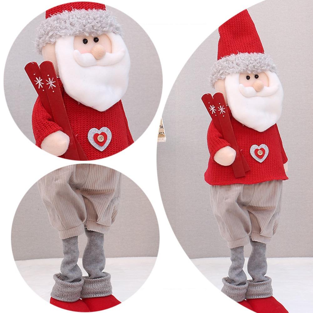 Soft Snowman Elk Telescopic Doll Santa Claus Merry Christmas Decoration Xmas Decor