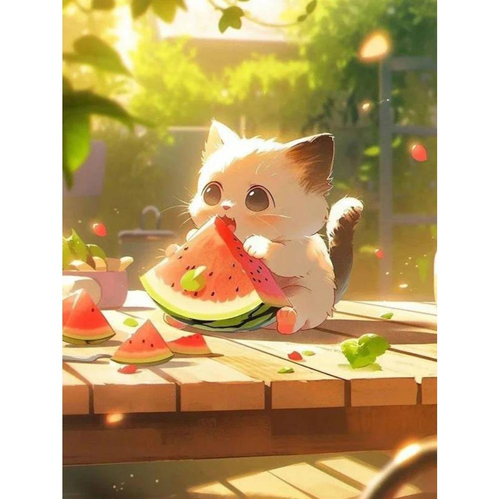 

DIY полная круглая алмазная живопись вышивка крестиком 3D животное домашняя сцена арт-деко картина алмазная живопись 5d алмазная живопись Full Square 25X37.5CM