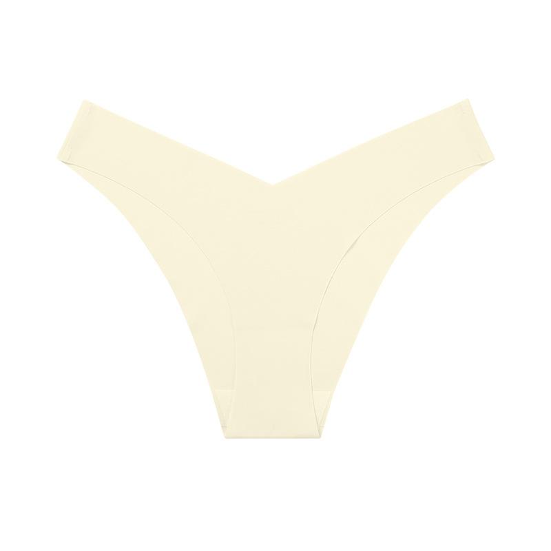 Jednodílné bezešvé spodní prádlo s nízkým pasem a plus size pro dámy, z ledového hedvábí, s tenkým bavlněným klínem, prodyšné, sportovní fitness kalhotky