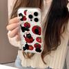 Ins Lovely Tomato Black Cat Cartoon Phone Case For Samsung Galaxy A14 A15 S21 S22 S23 S24 FE Plus Ultra A25 A35 A52 A53 A54 A55