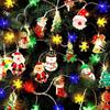 "LED Iron Bell String Lights - Colorful Christmas and Birthday Decorations"