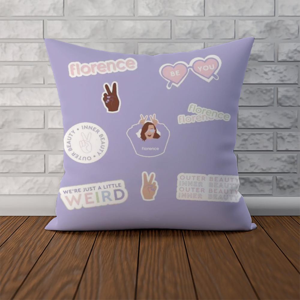 Florence By Mills Pillow Case For Car Sofa Decorative Home Double-sided Print Plush Square Throw Pillow Cushion Cover