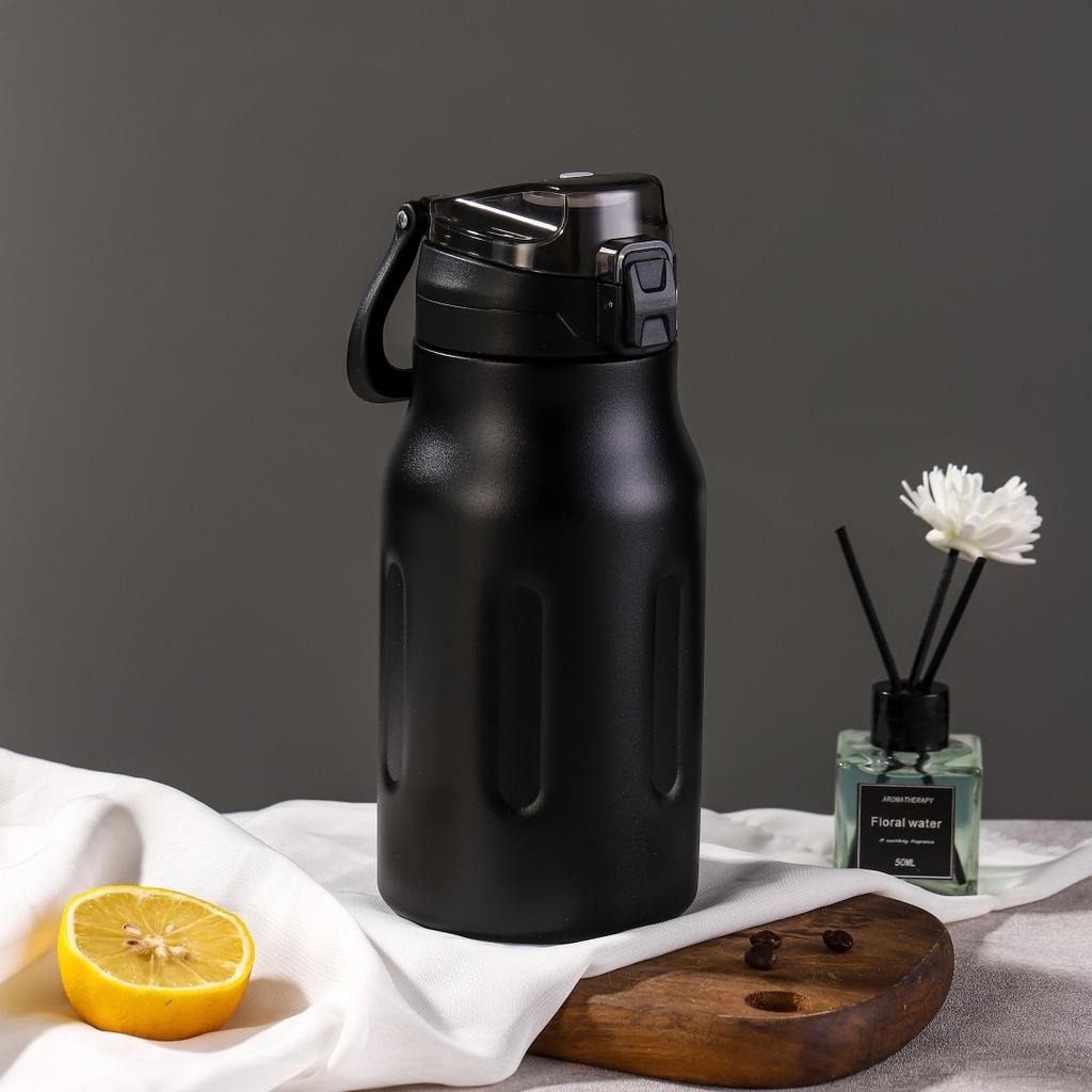 New Fashion Handy Cup Men's and Women's New Large Capacity Thermos Cup Bounce Cover Portable Straight Drink Car Cup