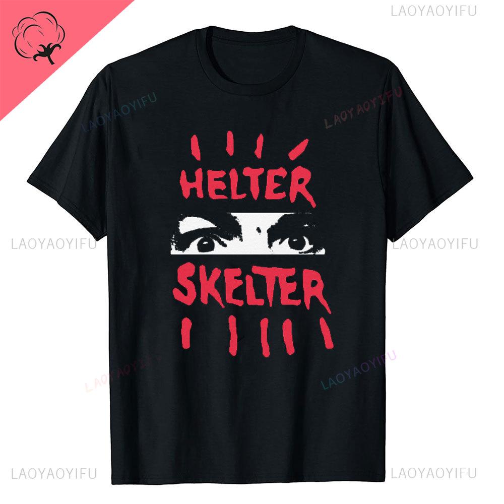 Charles Manson Helter Skelter Cult Zomer van Nieuwe Stijl Liefde Ronde Hals Streetwear Harajuku Korte Mouw Esthetisch Bedrukt T-shirt