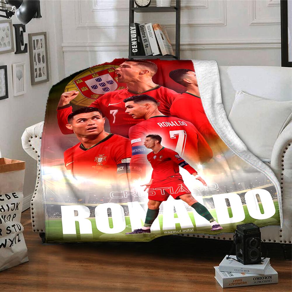 1pc Soccer 7 (4) Blanket, Gift, for Men and Women, Soft Blanket, Good for Sofa Bed Couch Travel, Lightweight Flannel Blanket