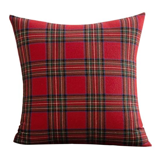 

Рождественская клетчатая наволочка Рождественская елка Наволочка со скрытой молнией Клетчатая наволочка для праздничного домашнего декора в стиле фермерского дома синий/красный
